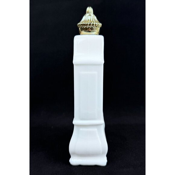 Vtg Avon Armoire Decanter Field Flowers Foaming Bath Oil Empty Milk Glass Floral - Picture 8 of 16